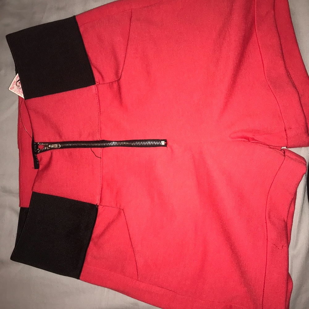Red shorts